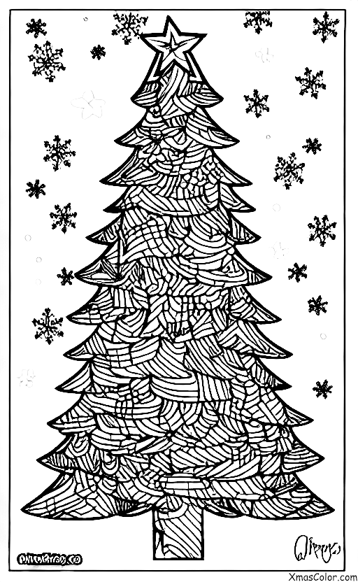 Noël / Sapins de Noël: Un sapin de Noël à l'envers
