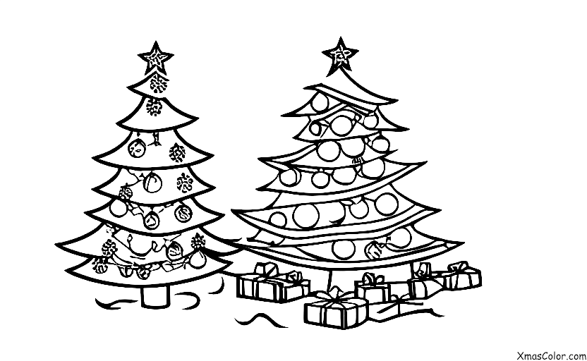 Noël / Sapins de Noël: Un sapin de Noël dans un pays des merveilles hivernal