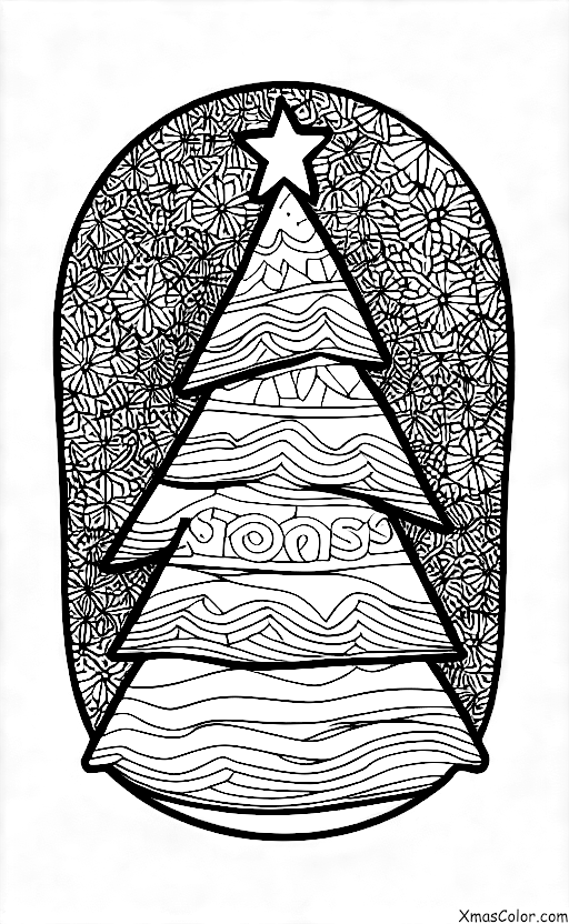 Noël / Sapins de Noël: Un sapin de Noël entouré de neige