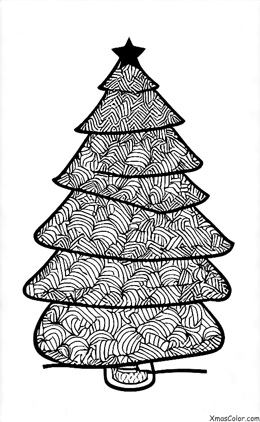 Noël / Sapins de Noël: Un sapin de Noël traditionnel avec des cadeaux en dessous