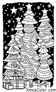 Noël / Silence éternel: Sapins de Noël