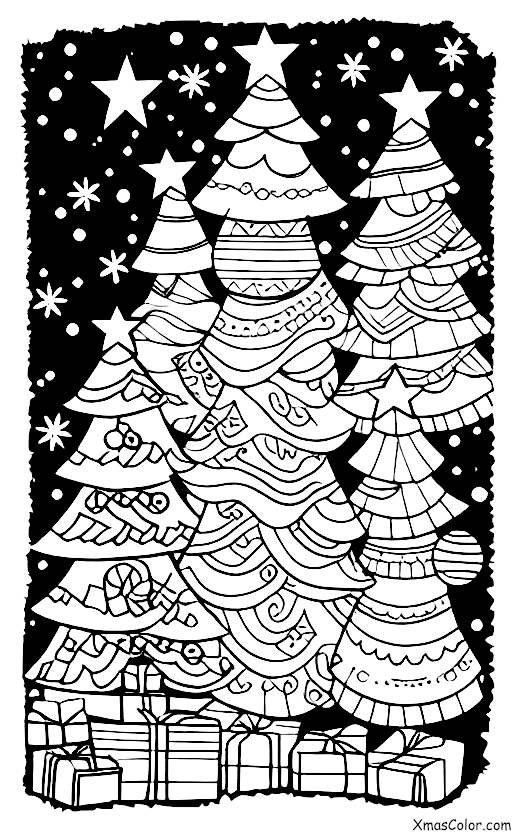 Noël / Silence éternel: Sapins de Noël