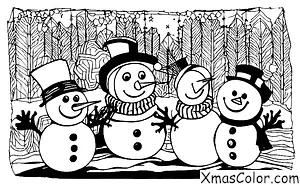 Noël / Silence éternel: Un bonhomme de neige chantant Douce nuit
