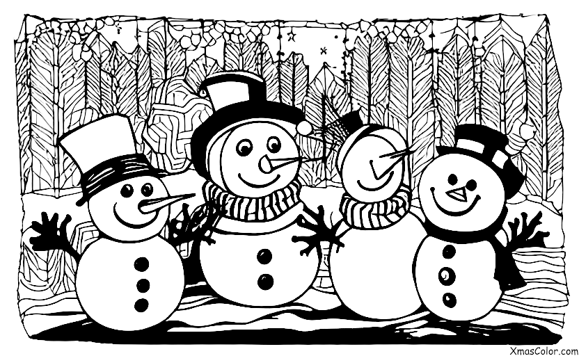 Noël / Silence éternel: Un bonhomme de neige chantant Douce nuit