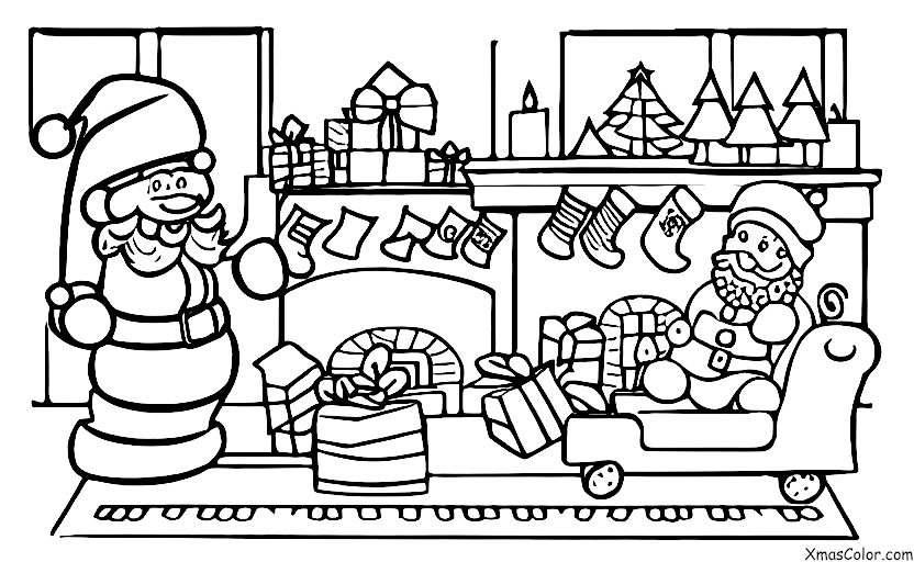Noël / Sketches de Noël: Un sketch de Noël au sujet de Papa Noël