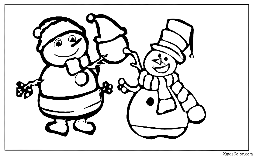 Noël / Sketches de Noël: Un sketch de Noël sur Frosty le bonhomme de neige