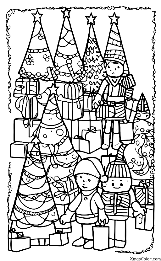 Noël / Soldats de plomb: Les soldats de plomb gardent le sapin de Noël