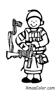Noël / Soldats de plomb: Un soldat de plomb en garde