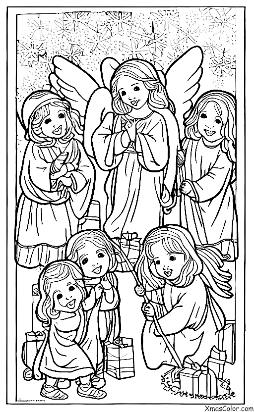 Noël / Spectacles de Noël: Les anges apparaissant aux bergers