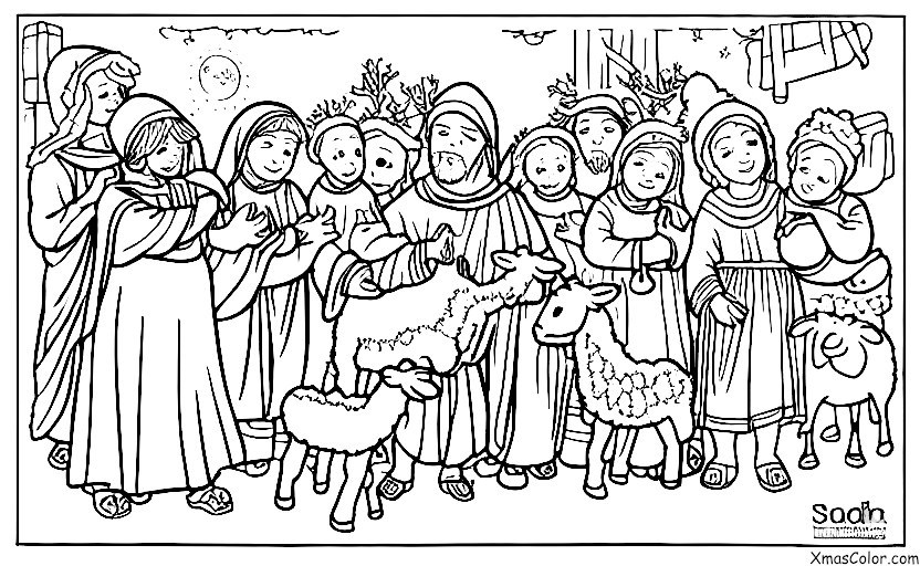 Noël / Spectacles de Noël: Les bergers venus voir le bébé Jésus