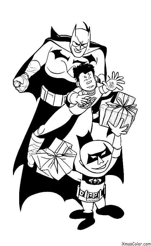 Noël / Superhéros de Noël: Batman empêche le Joker de gâcher Noël