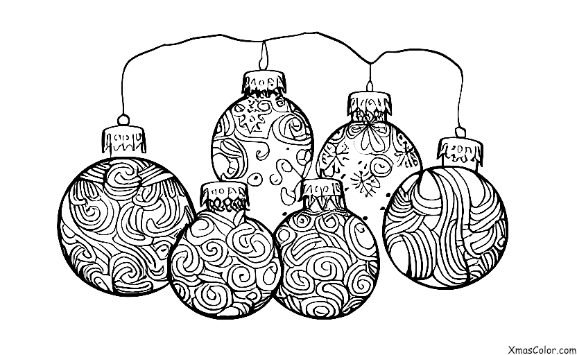 Noël / Suspendre des ornements de Noël: Ornements sur un rebord de fenêtre