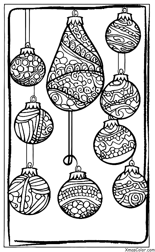 Noël / Suspendre des ornements de Noël: Suspendre des ornements de Noël sur l'arbre de Noël