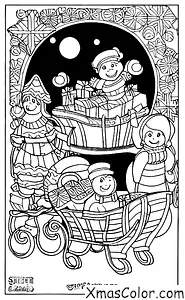 Noël / Temps hivernal: Traîneau