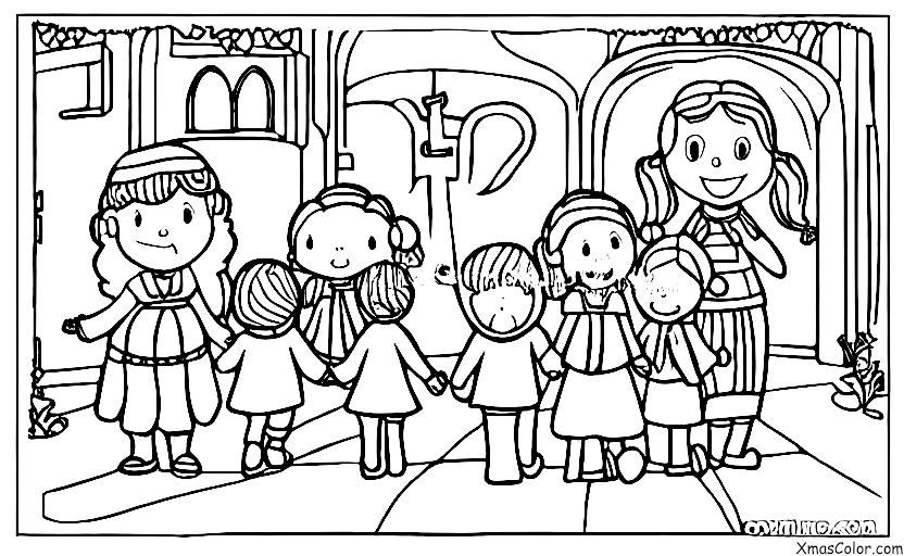 Noël / Traditions de Noël: Aller à l'église