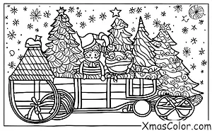 Noël / Traîneau: Traîneau de Papa Noël