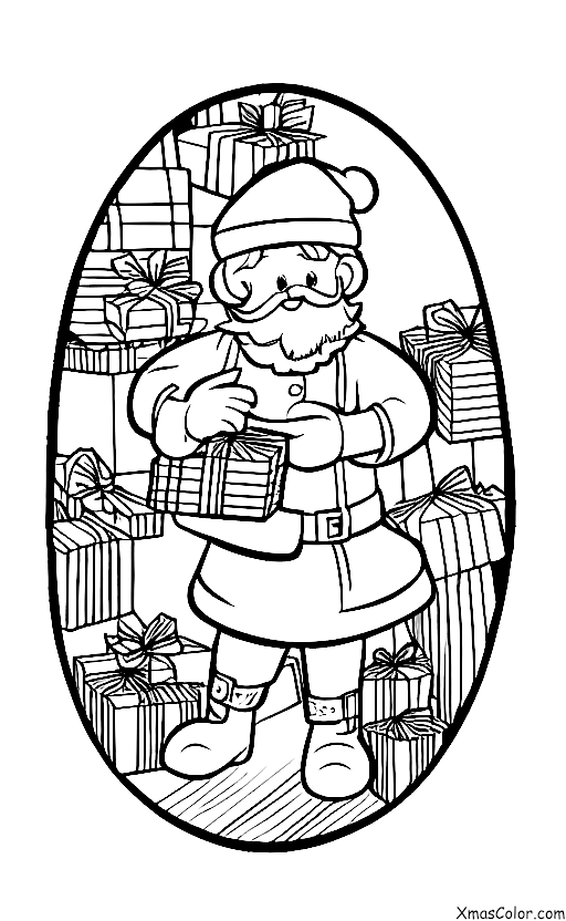 Noël / Veille de Noël: Père Noël rentrant au Pôle Nord