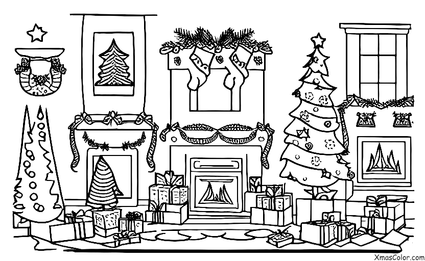 Noël / Yule: La cheminée de Yule