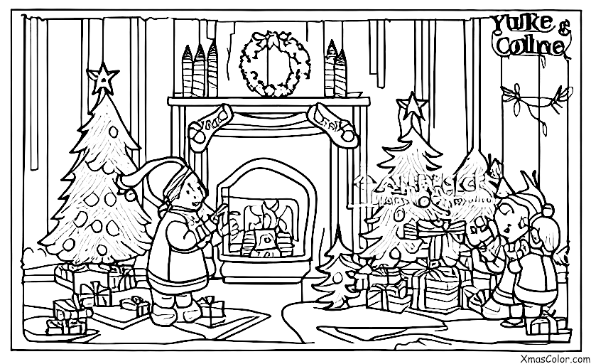 Noël / Yule: Le bûche de Noël